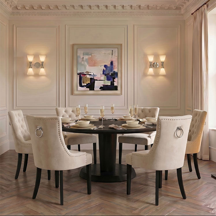 Torino Dining Chair with Back Ring - Chalk