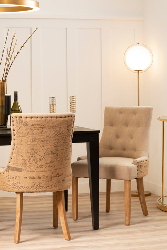 Torino Rustic Scoop Back Dining chair