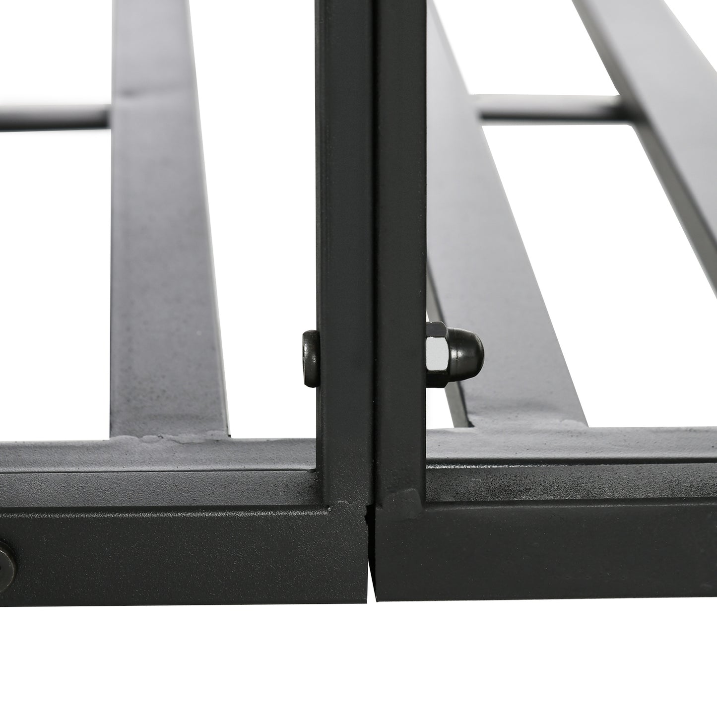 184cm Metal Arch Garden Garden Bridge, Black