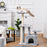 Cat tree Tower 114cm Climbing Activity Centre Kitten with Sisal Scratching Post Perch Hanging Ball Condo Toy Grey