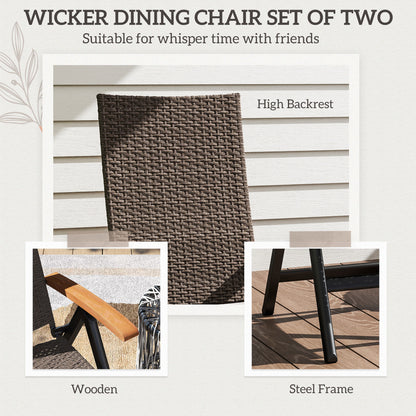 Outdoor Folding Dining Chair, Dining Chair, Brown