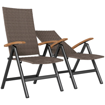 Outdoor Folding Dining Chair, Dining Chair, Brown