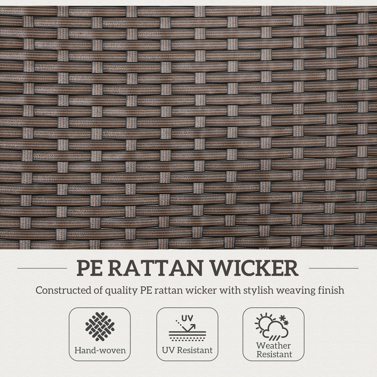 Outdoor Folding Dining Chair, Dining Chair, Brown