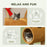 Cat Tree, 98cm Deer Themed Cat Tower for Indoor Cats and Kittens