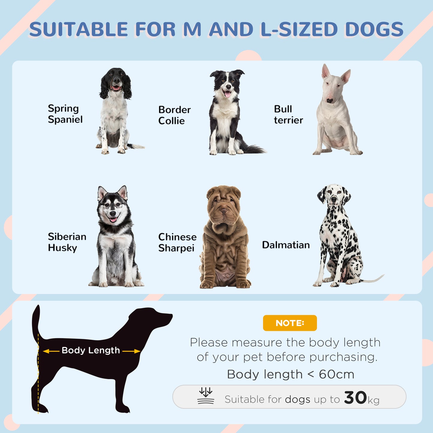 Dog Kennel for Outside, for M and L Dogs, 101 x 88 x 99cm, Grey