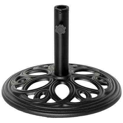 Round Patio Umbrella Base Stand, Umbrella Holder, Black