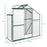 6 x 2.5ft Polycarbonate Greenhouse Walk-In Green House with Rain Gutter, Sliding Door, Window, Foundation, Green