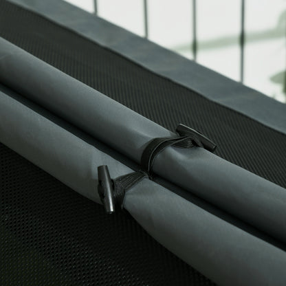 Dog House Outdoor Elevated Dog Bed with Removable Cover, Grey