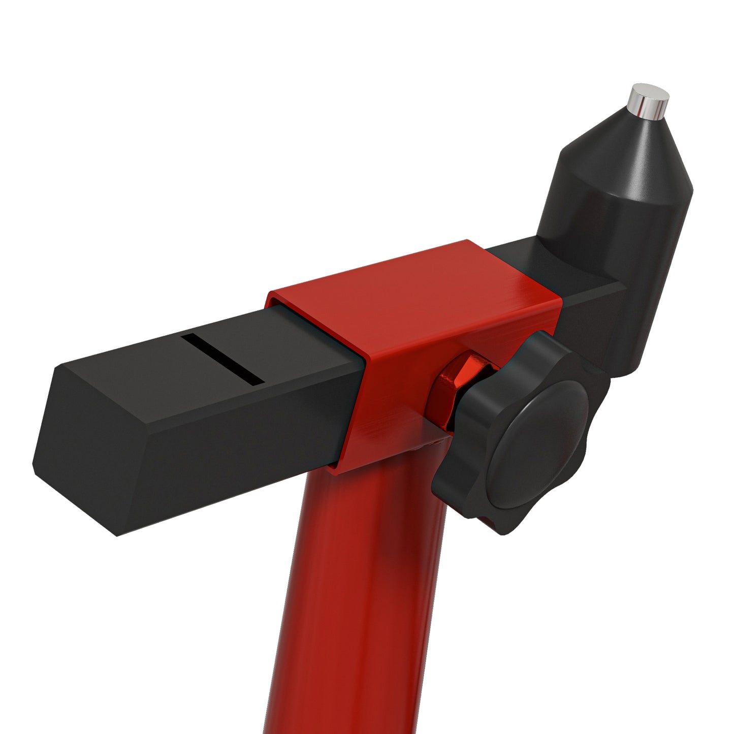 Rear Motorcycle Paddock Stand with U&L Shaped Adapters, Red