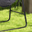 Hammock Chair with Stand, Hammock Swing Chair with Cushion, Grey