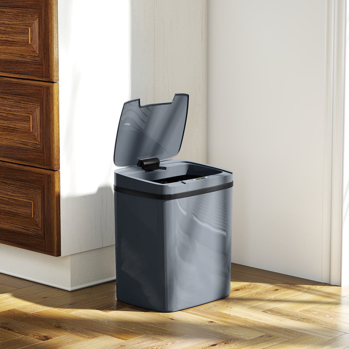 15L Sensor Bin, Automatic Touchless Kitchen Bin, Battery Operated
