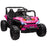 Kids Ride on Car, 12V Battery Powered Electric Truck with Remote Control, 4 Suspension Wheels, Horn, Lights, Music, USB, for Ages 3-5 Years, Pink