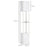 Modern Shelf Floor Lamp with Dual Ambient Light, Standing Lamp Living Room, Bedroom, 156cm, White