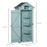 Garden Shed Vertical Utility 3 Shelves Shed Wood Outdoor Garden Tool Storage Unit Storage Cabinet, 77 x 54.2 x 179cm - Blue