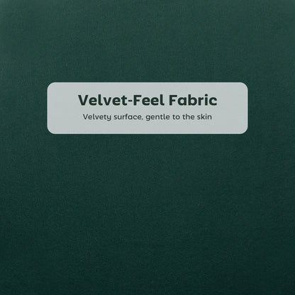 Set of 2 Barstools with Petal Backrest for Kitchen Island Dark Green