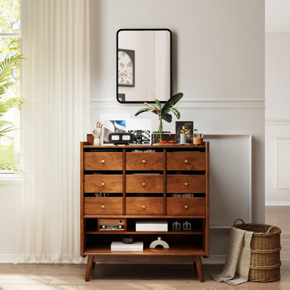 Rectangular Mirror with Metal Frame, Decorative Wall Mirror, Black