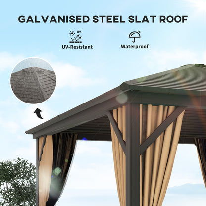 3x3(m) Hardtop Gazebo Outdoor Shelter with Aluminium Frame