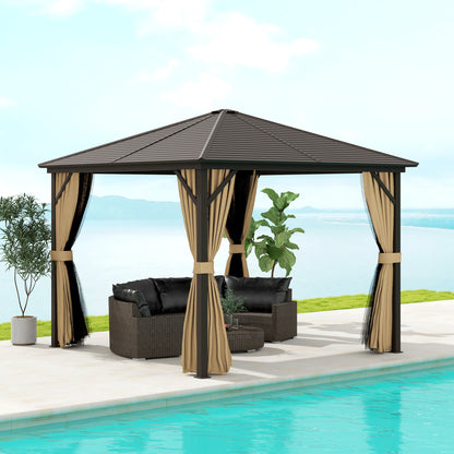 3x3(m) Hardtop Gazebo Outdoor Shelter with Aluminium Frame