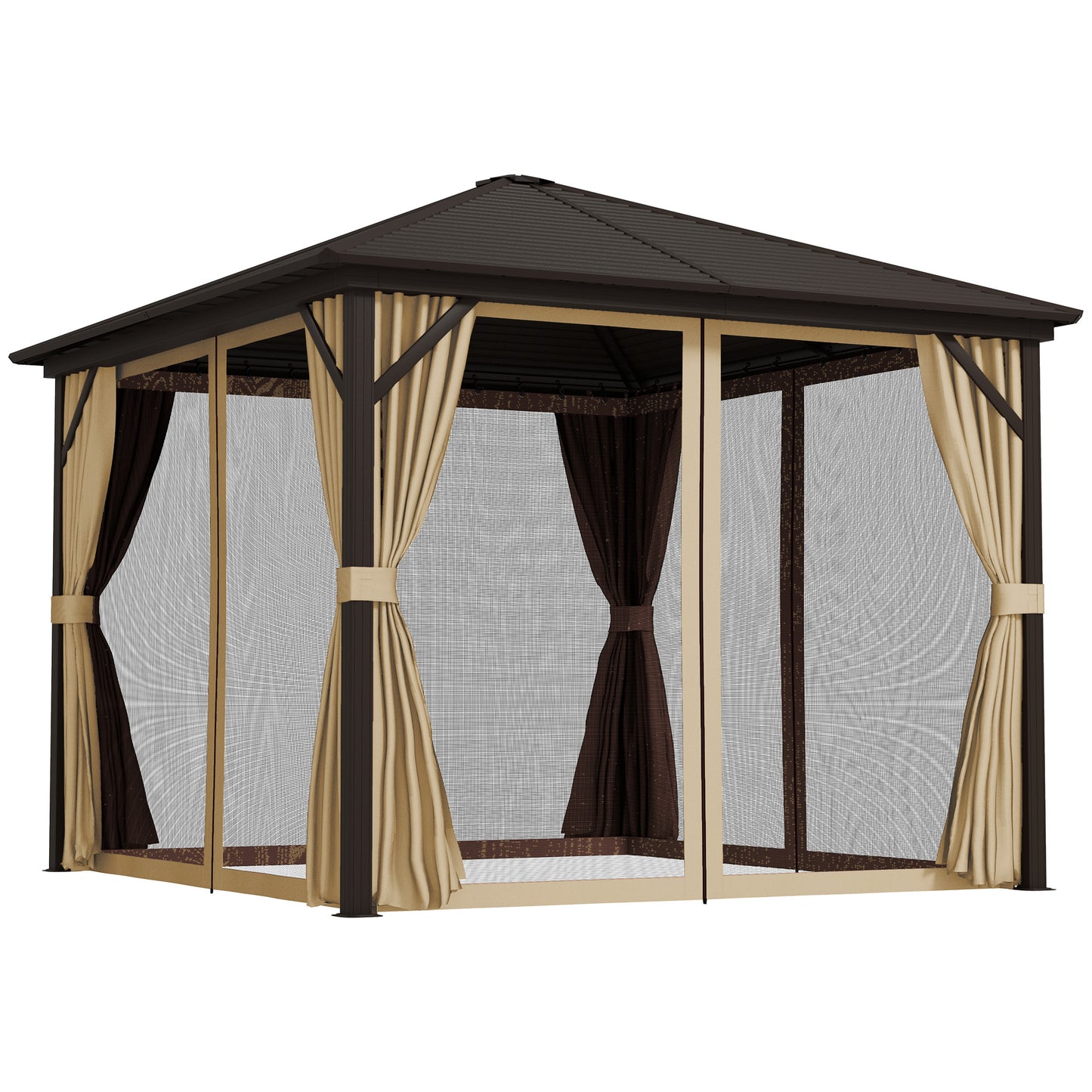 3x3(m) Hardtop Gazebo Outdoor Shelter with Aluminium Frame