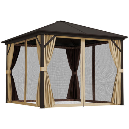 3x3(m) Hardtop Gazebo Outdoor Shelter with Aluminium Frame