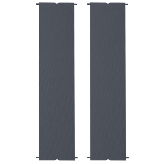 2 Pcs UV Protection Pergola Replacement Canopy, Pergola Shade Cover, Easy to Install, for 3 x 3(m) Pergola, Grey