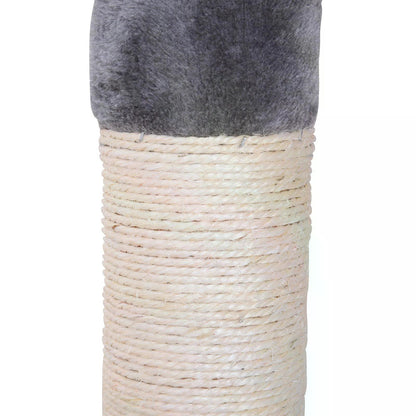 Floor to Ceiling Cat Tree for Indoor Cats 5-Tier Kitty Tower Climbing Activity Center Scratching Post Adjustable Height 230-260 cm Grey
