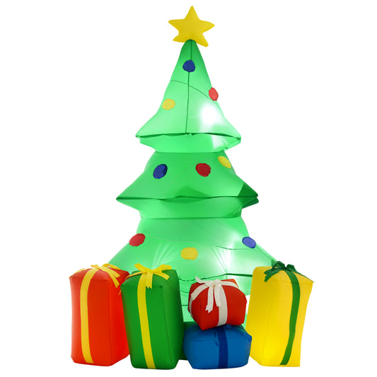 5FT Inflatable Christmas Tree Xmas Airblown Holiday Decoration Outdoor