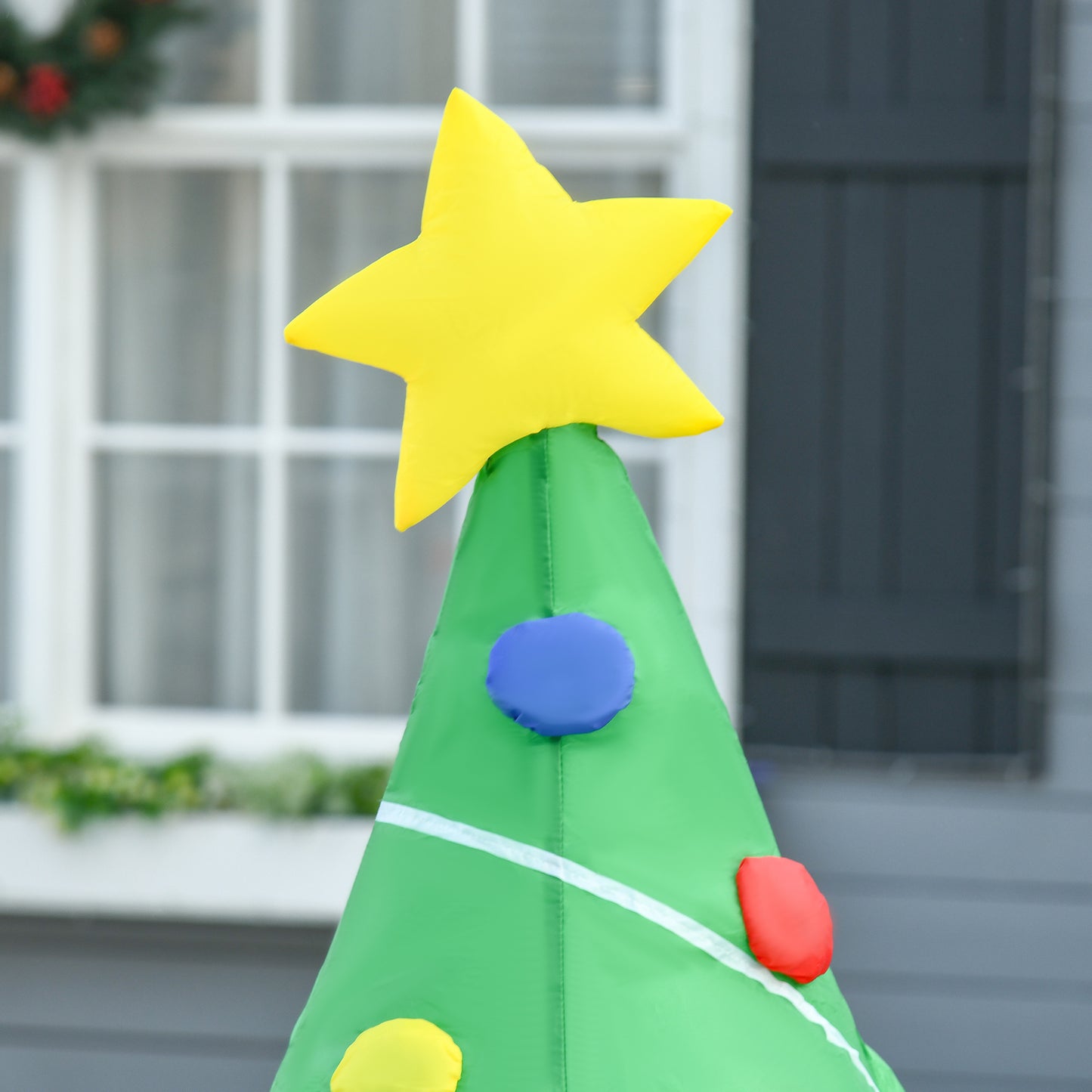 5FT Inflatable Christmas Tree Xmas Airblown Holiday Decoration Outdoor
