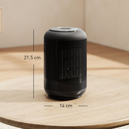 Ceramic Electric Heater, 1500W Fan Space Heater, Black