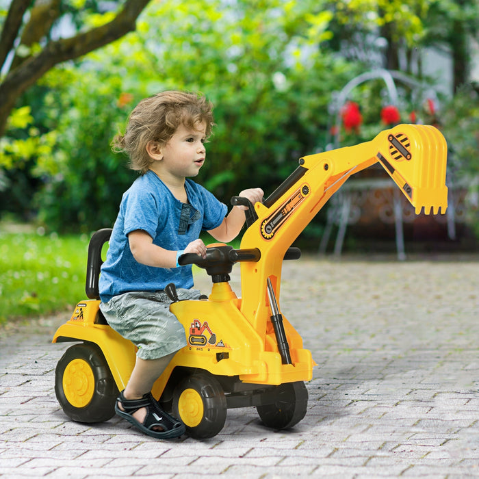 2 in 1 Kids Ride On Tractor with Bucke, for 1.5-4 Years Old, NO POWER