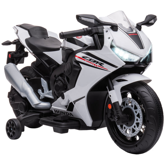 Honda Licensed 6V Kids Electric Motorbike Ride On Car for 3-5 Years White