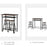 Bar Table Set, Bar Set-1 Bar Table and 2 Stools with Metal Frame Footrest and Storage Shelf, for Kitchen, Dining Room, Pub, Cafe, Black and Oak