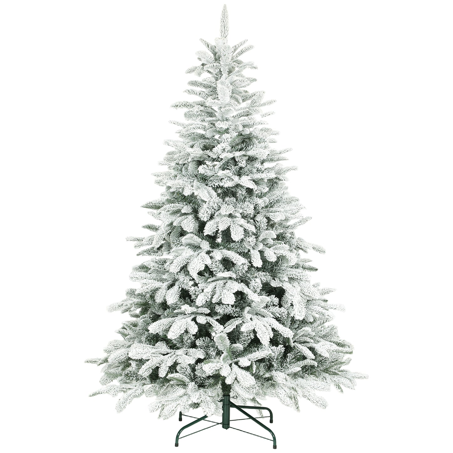 6 ft Artificial Christmas Tree with 1182 Branches, Hinged Xmas Tree