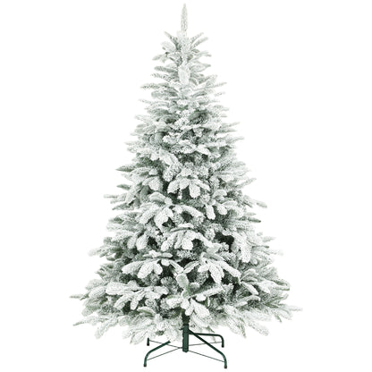 6 ft Artificial Christmas Tree with 1182 Branches, Hinged Xmas Tree