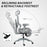 Ergonomic Office Chair Swivel Computer Chair with 3D Armrest Grey