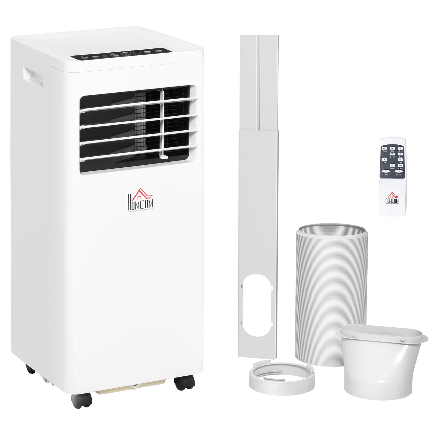 Mobile Air Conditioner White W/ Remote Control Cooling Ventilating