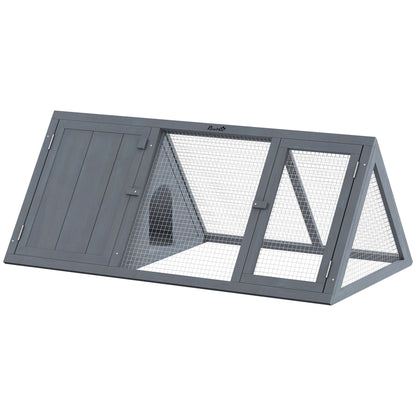 Rabbit Hutch, Wooden Guinea Pig Hutch with Run and Doors