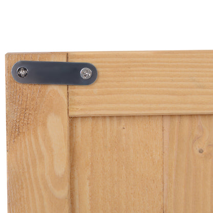 Wooden Garden Storage Shed with Hinged Roof and Shelves, Outdoor Storage Cabinet Chest, Double Doors