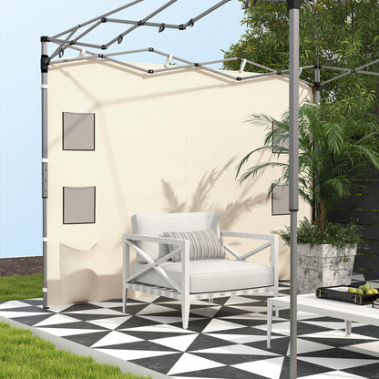 Side Panel for 3x3 m Pop Up Gazebos, 1 Pack Sidewall Only, Beige