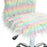 Fluffy Makeup Vanity Chair with No Arm, Swivel Wheels, Unicorn Tone