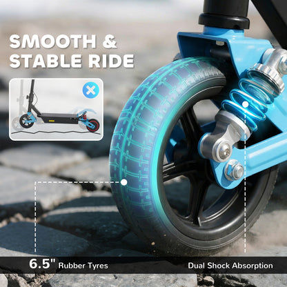 Electric Scooter for Kids with LCD Display, Up to 15 KM/H, Blue