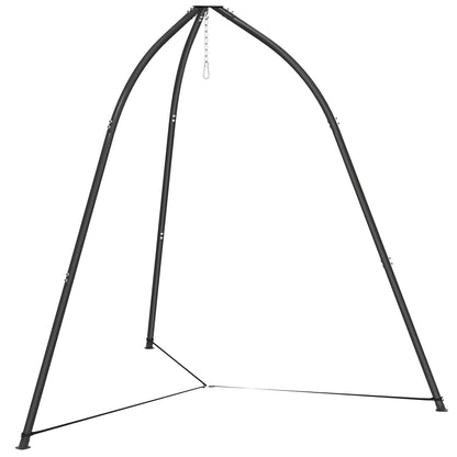 Hammock Stand Adjustable Height, for Patio, Garden, Black