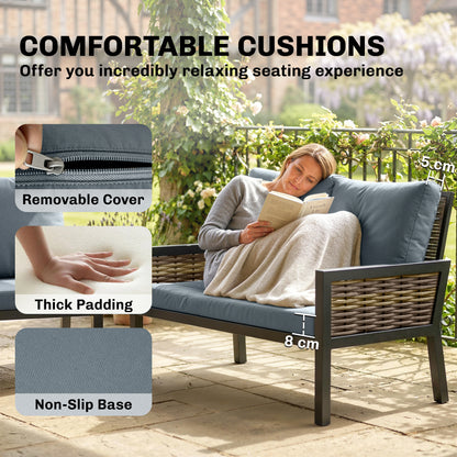 Rattan Garden Furniture Set, Outdoor Furniture Conversation Set
