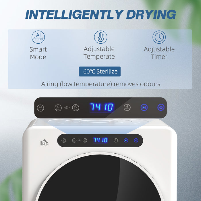 4kg Portable Vented Tumble Dryer Machine with Timer, 6 Heat Settings