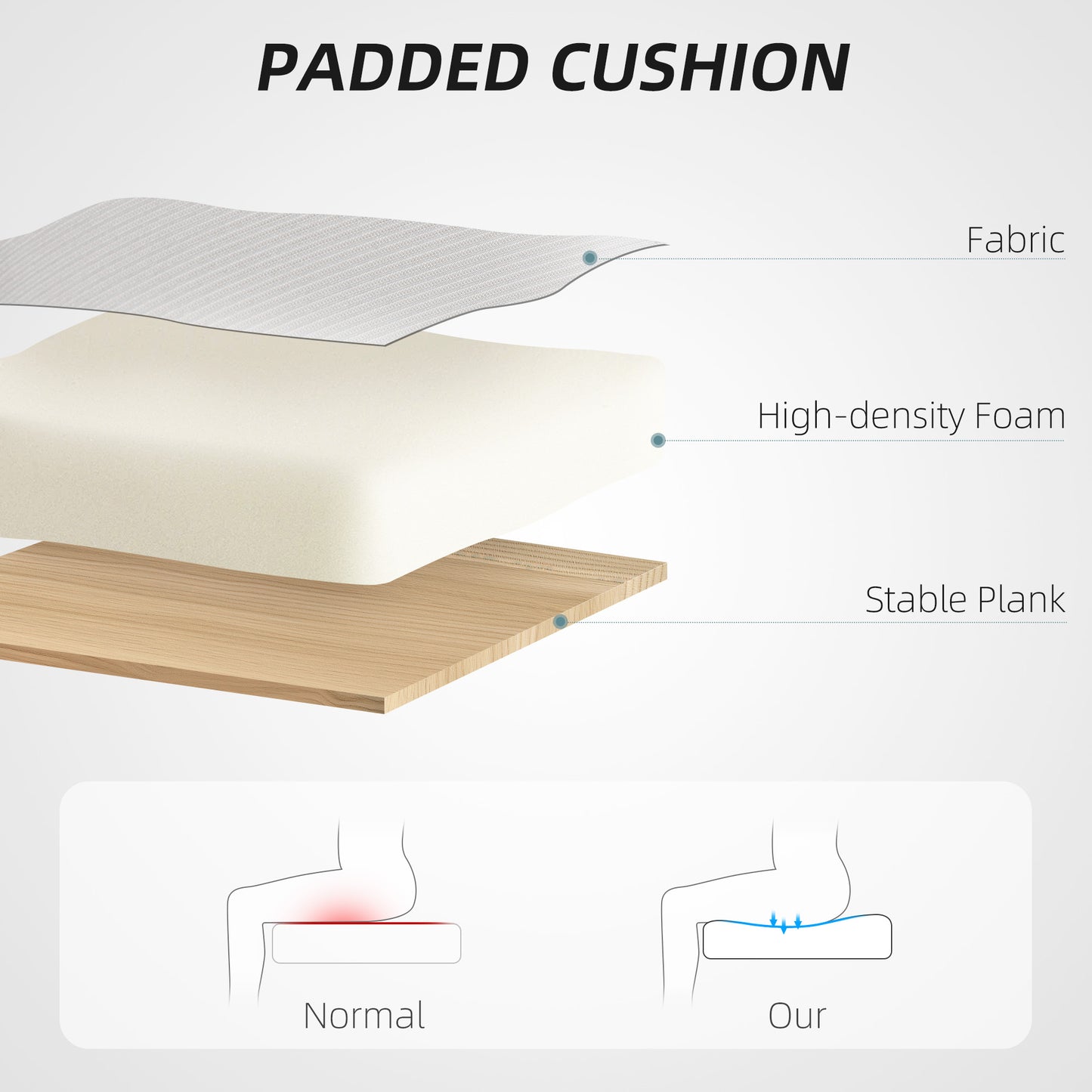 Mesh Desk Chair with Tilt Function, Lumbar Support, Grey