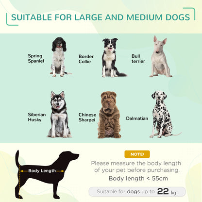 Elevated Pet Bed Cooling Raised Cot-Style Bed for Large Medium Sized Dogs with Non-slip Pads Breathable Mesh Fabric, 110 x 75 x 20 cm - Black