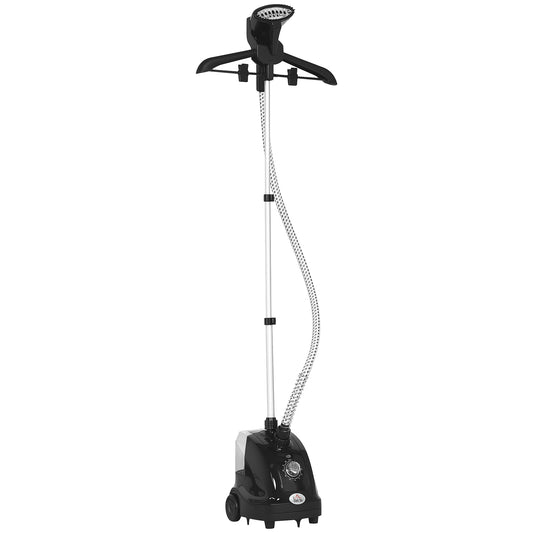Clothes Steamer with Adjustable Pole 41-110 cm Black