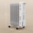 9 Fin Portable Oil Filled Heater Radiator, Energy Efficient, White