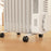 9 Fin Portable Oil Filled Heater Radiator, Energy Efficient, White