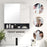 kleankin Bathroom Mirror Cabinet, Wall Mounted Bathroom Storage Cupboard with Adjustable Shelves, 55W x 17D x 55Hcm, Grey